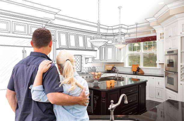 Custom kitchen cabinets installed in a Gaithersburg home